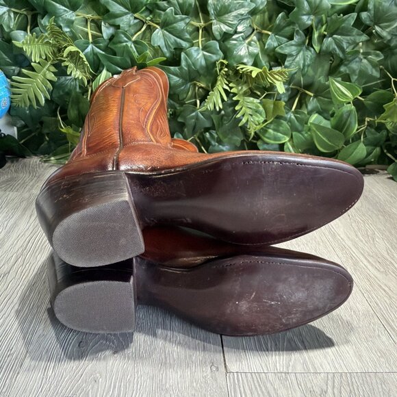 SAN ANTONIO LUCCHESE HANDMADE 7.5 AAA SEVILLE CORD BROWN MENS COWBOY BOOTS main image 12